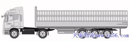 一拖三13米貨車核載圖