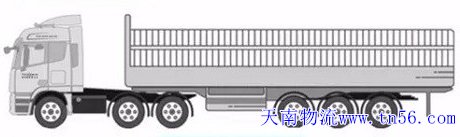 二拖三13米貨車核載圖