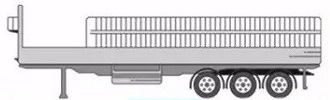 13米三軸半掛車總重限值40噸